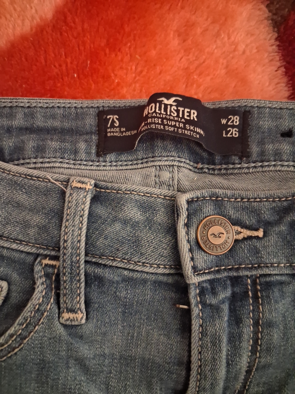 Hollister Women's Light Wash Super Skinny High-Rise Jeans